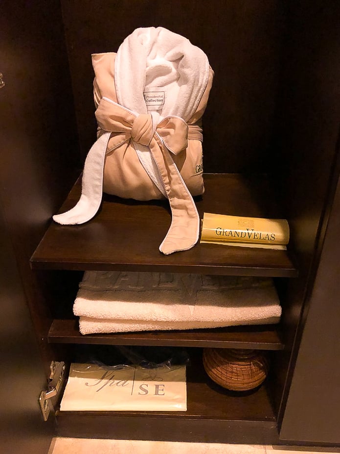 Your personal locker at Grand Velas Se Spa....nothing better than a thick, thirsty robe to wrap you in luxury!