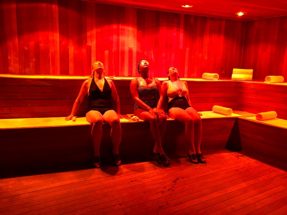Enjoy the sauna as your cares melt away at Grand Velas Se Spa