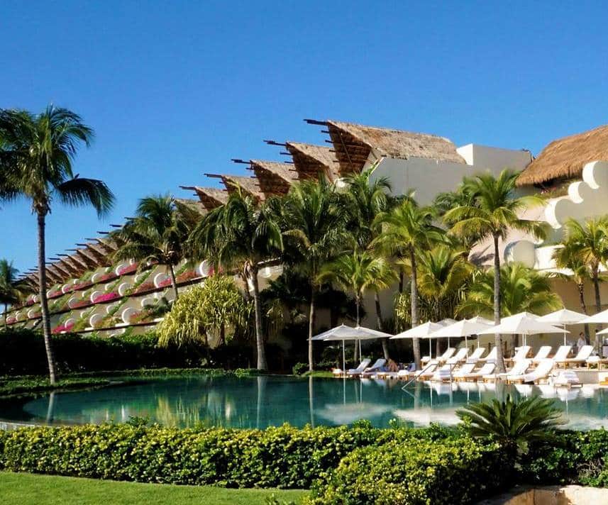 The Grand Velas Property is lush and green, perfect for your Grand Velas getaway