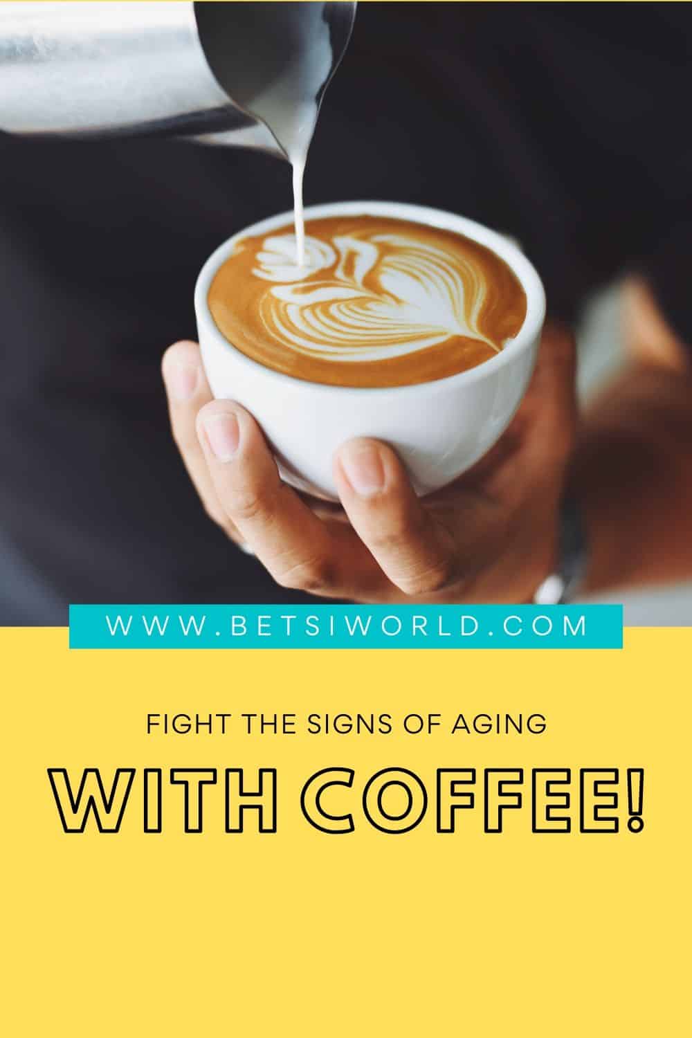 Many of us long for the first cup of coffee in the morning to help jump start our day. Coffee, or actually the caffeine in coffee is a a natural way to fight aging. So next time you pick up that delicious cup of coffee, remember you are fighting aging!