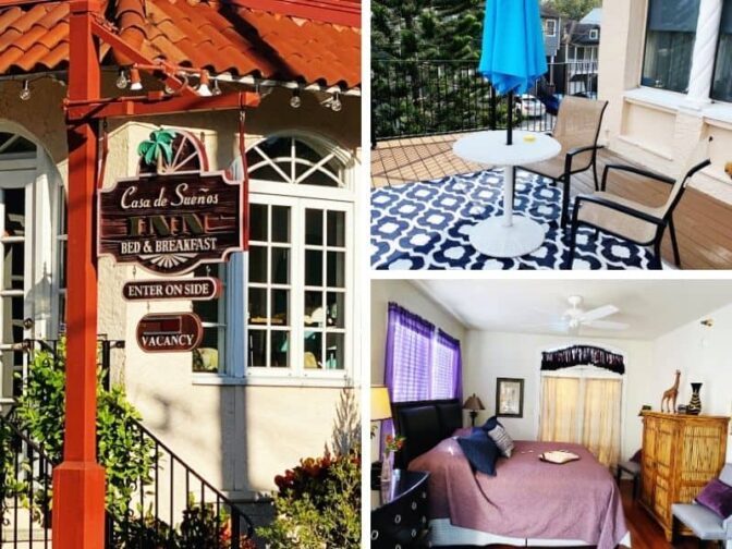 Casa de Suenos Bed & Breakfast is in the heart of St. Augustine, and is a wonderful lodging choice for a St. Augustine coastal holiday getaway.