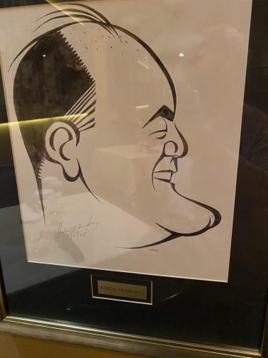 caricature from Jacks Place at The Rosen Plaza hotel