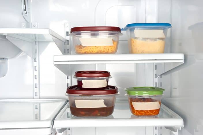 leftovers in the fridge, a tip for saving money