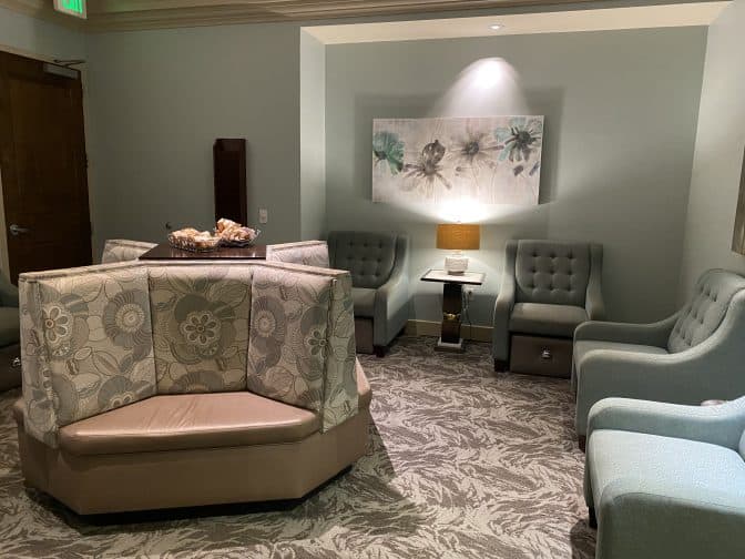The relaxation room for ladies at Shingle Creek Spa