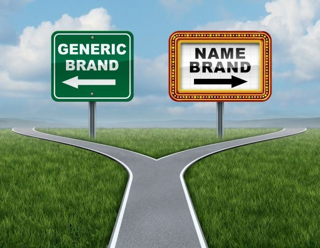 generic brand versus a name brand, choose the generic brand to save money