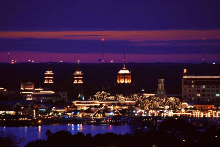 The magic of Christmas is embodied in St. Augustine during the Nights of Lights. Copyright and credits FloridasHistoricCoast.com