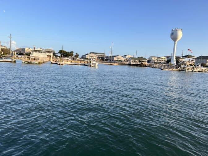 the cape fear river in Wilmington, NC