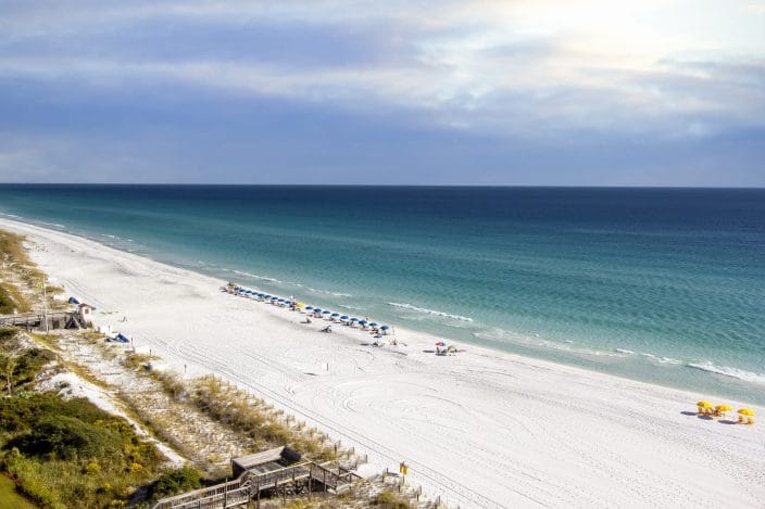 white sand, turquoise water in Destin, Florida