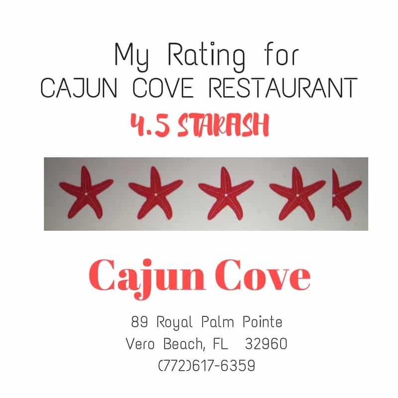 Cajun Cove Starfish Rating https://betsiworld.com//cajun-cove-vero-beach-florida/
