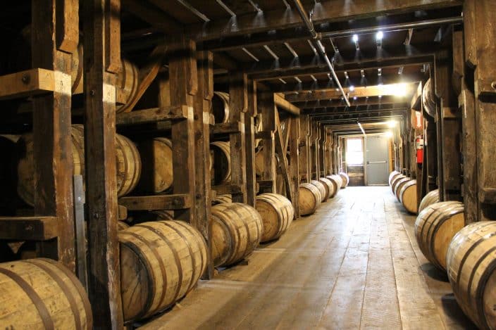 Willett Distillery, Bardstown, KY. March 24, 2017 marked their 25,000th barrel of Kentucky bourbon hitting the rick house for aging.