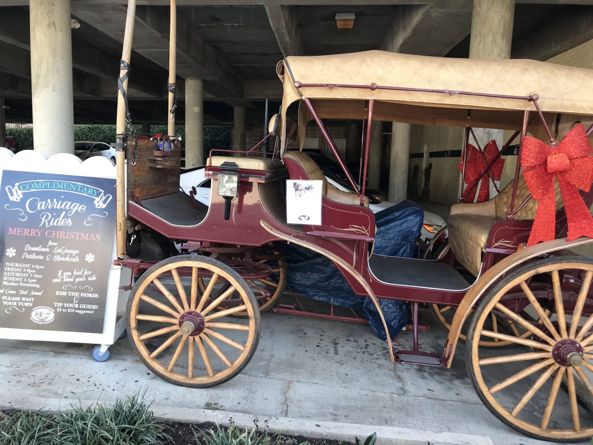 a carriage in LaGrange, Georgia that you can ride on your weekend getaway 