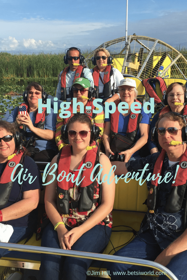 Try a high-speed adventure on Florida's Treasure Coast with Captain Bob's Airboat Adventures! This is a great time for everyone ~ in fact, we take our out of town visitors out to Blue Cypress Conservation area for this hair-raising airboat adventure. And y'all, you know it's good when we've taken the tour four times and counting!