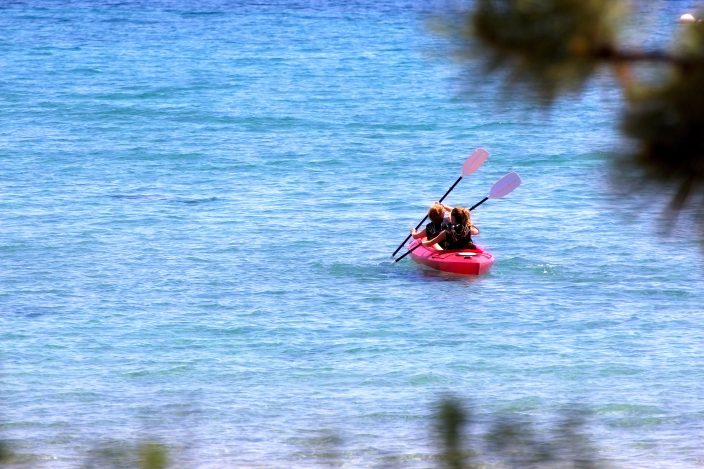 Kayak or paddleboard along West Point Lake's 525 miles of coastline