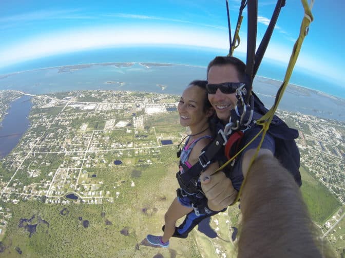 This high flying adventure with Skydive Sebastian ranks high on our top 10 things to do in Vero Beach! Skydive Sebastian / Photo Courtesy of Paradise Advertising / Vero Beach, FL