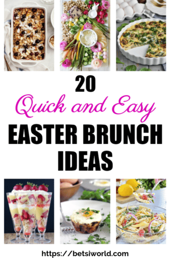 20 Quick And Easy Easter Brunch Buffet Menu Ideas - Betsi Hill Travel