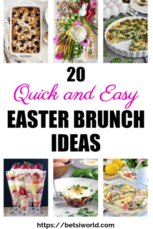 20 Quick and Easy Easter Brunch Buffet Menu Ideas Betsi's World