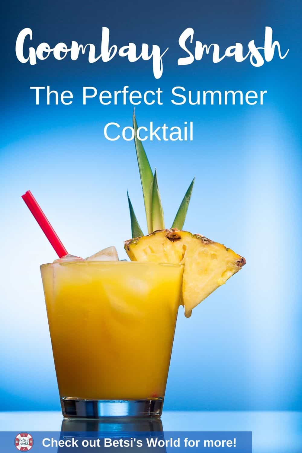 With a delightful tang coupled with coconut, you'll be transported to the islands of the #Caribbean without leaving home! The Goombay Smash is a perfect cocktail to welcome summer. Serve it ice cold for a refreshing drink for pool parties, outdoor BBQs, or sipping on the weekends. #cocktails #summercocktail #cocktailrecipes #goombaysmashcocktail #easyrecipes #summerdrinks