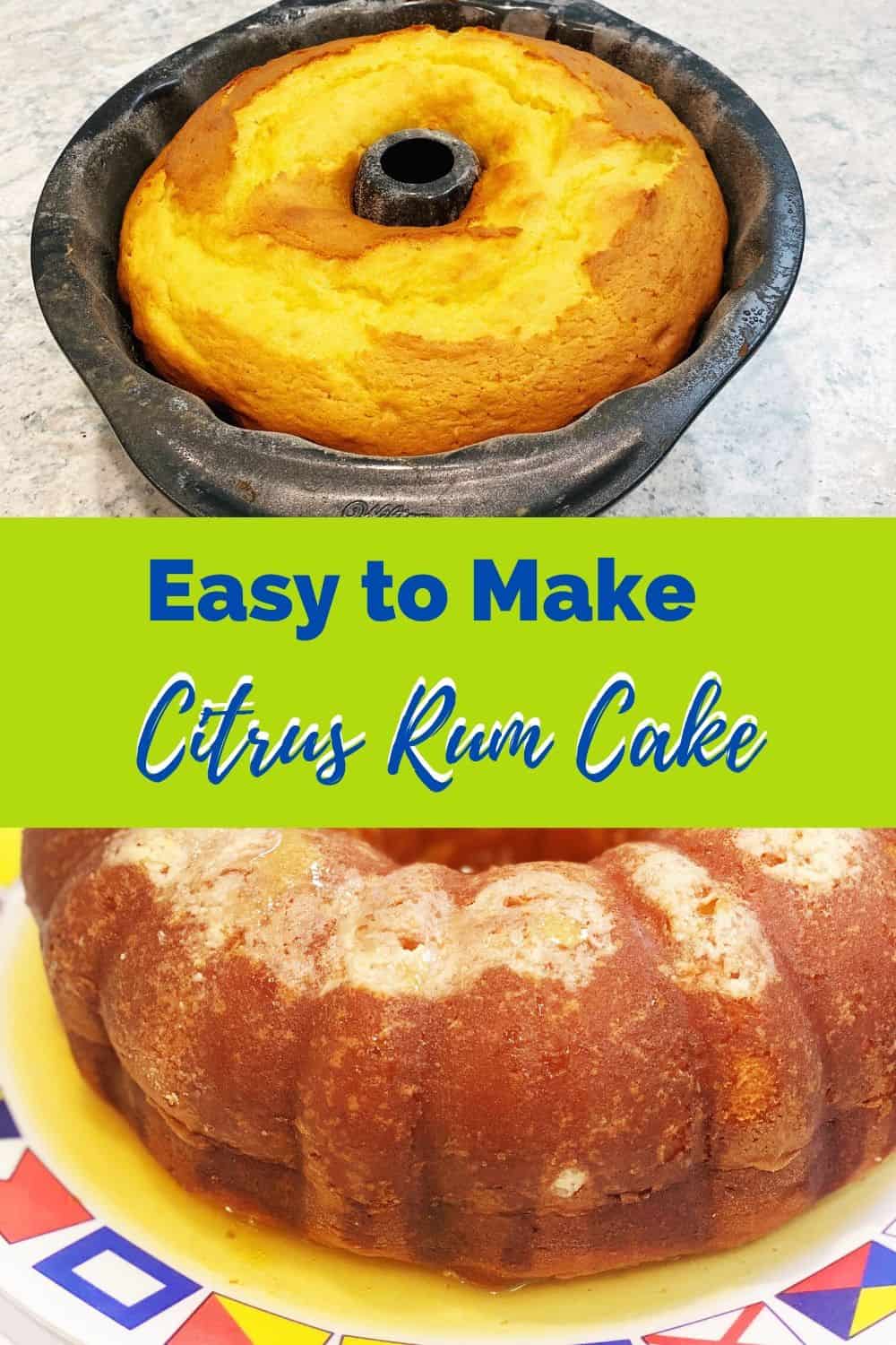 Take a food trip to islands of the Caribbean with this delectable Rum Cake. This easy cake will have your guests clamoring for more! This is our most requested party recipe - guests cannot get enough! #easydesserts #summertimedesserts #rumcake #easycakerecipes