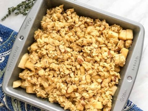 Ready to bake apple crisp