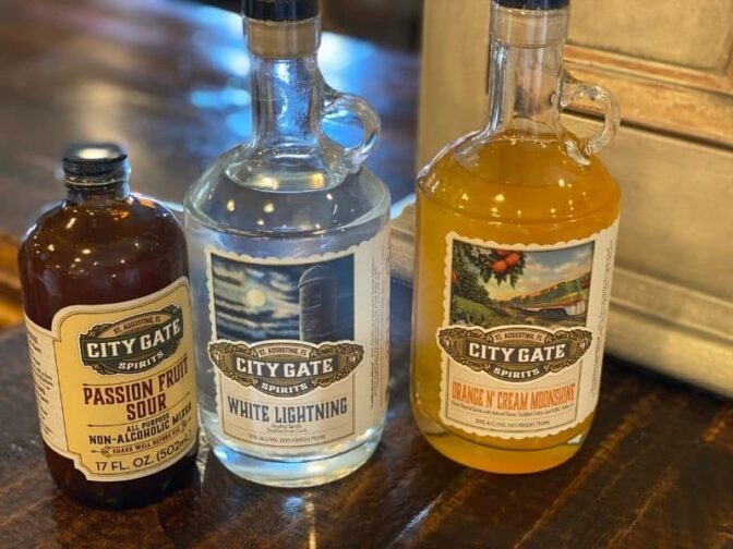 City Gate Distillery is a must stop on your St. Augustine coastal holiday getaway. One of the spirits they are crafting is a moonshine, and it is smooth and delicious!