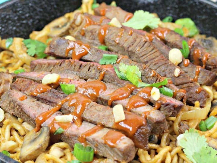 Spicy Korean Beef Noodles - Creme De La Crumb
