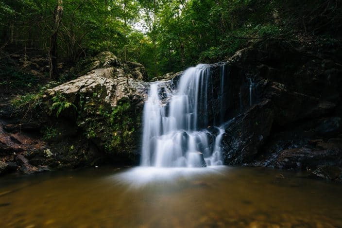 Cascade Falls, at Patapsco Valley State Park, Maryland a romantic place for an anniversary getaway