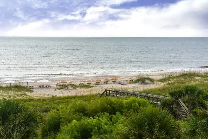 Beach on Amelia Island in Northern Florida along the Atlantic Ocean, the perfect place for a Mother's Day weekend getaway