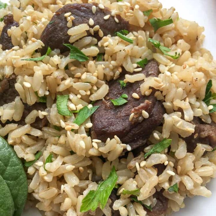 Asian Beef and Rice 