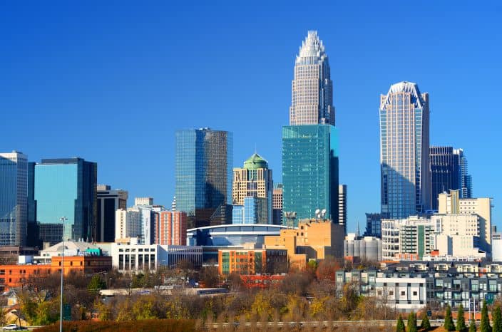 skyline of Charlotte, North Carolina