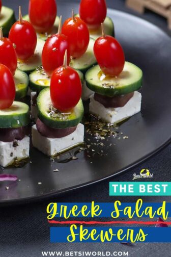 Greek Salad Skewers - Olive Tomato