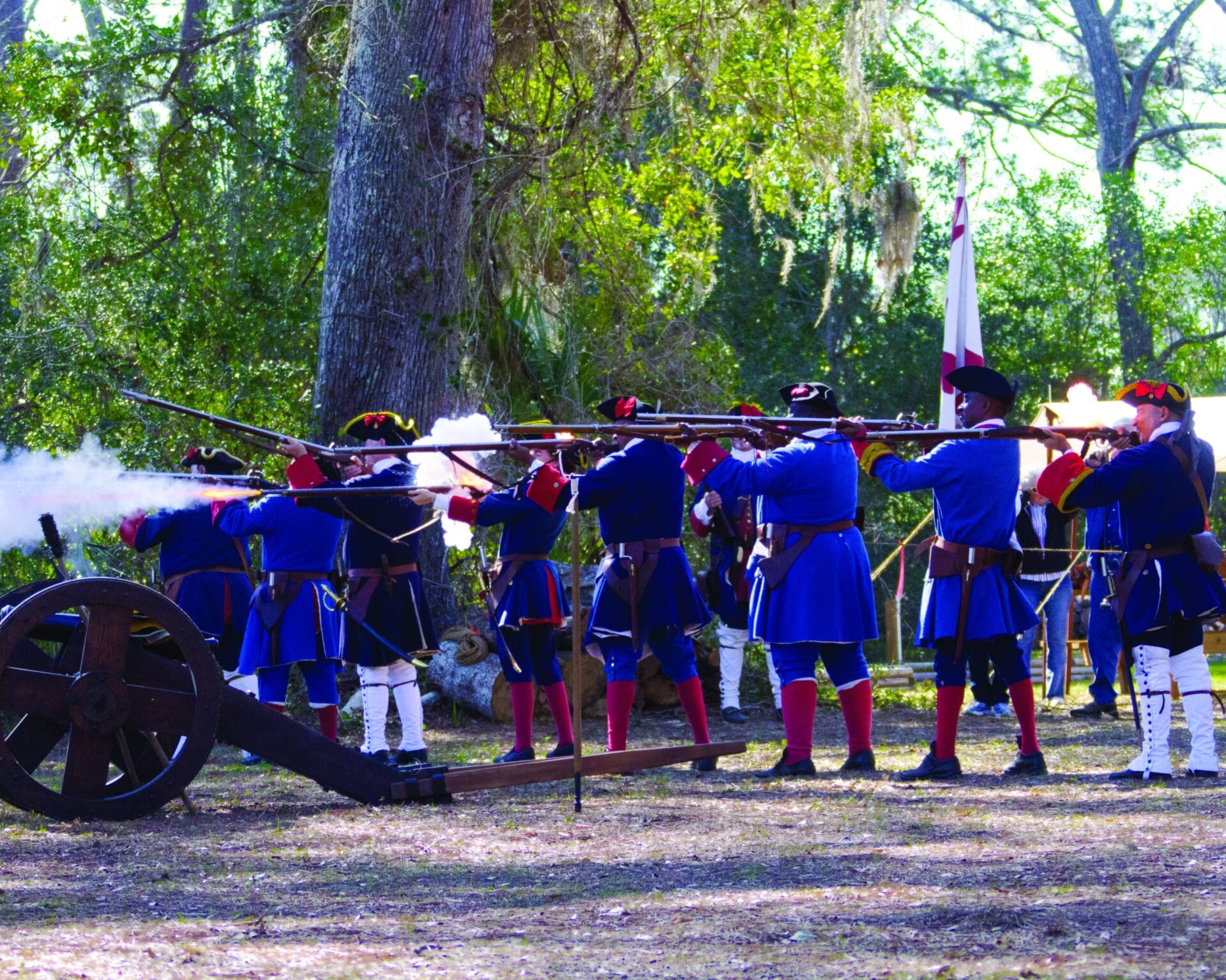 black soldiers marching, Fort Mose, st. augustine