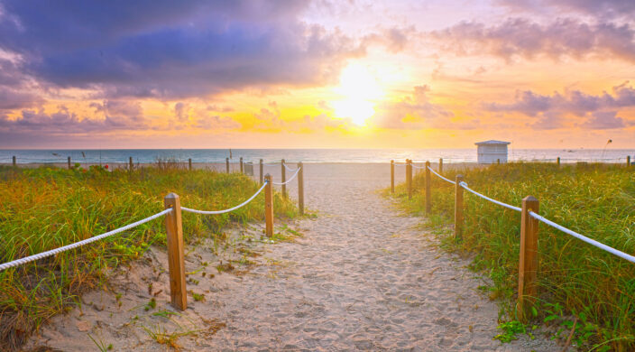 a path leading to the beach