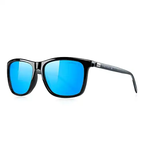 MERRY'S Unisex Polarized Aluminum Sunglasses Vintage Sun Glasses For Men/Women S8286 (Blue, 56)