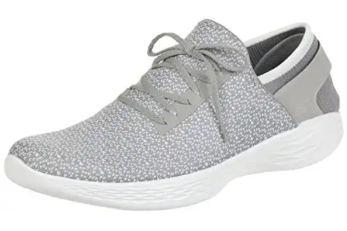 Skechers Women's YOU Inspire Slip-On Shoe,Gray,7.5 M US