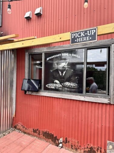 a window of a restaurant