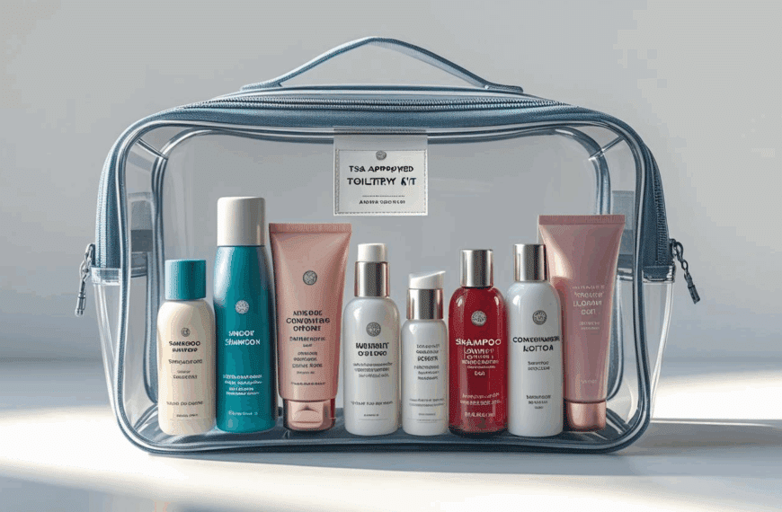 What’s in My TSA-Approved Toiletry Kit